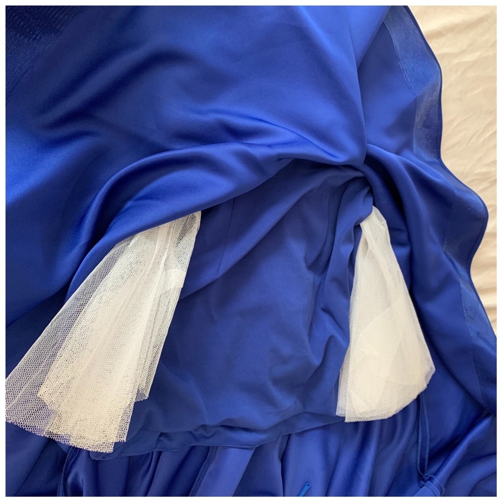 Terani Couture glamour blue high low formal prom dress (see description) - Picture 13 of 15